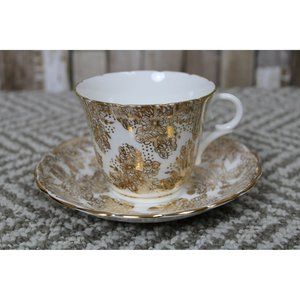 Coldough Genuine Bone China English Teacup & Saucer